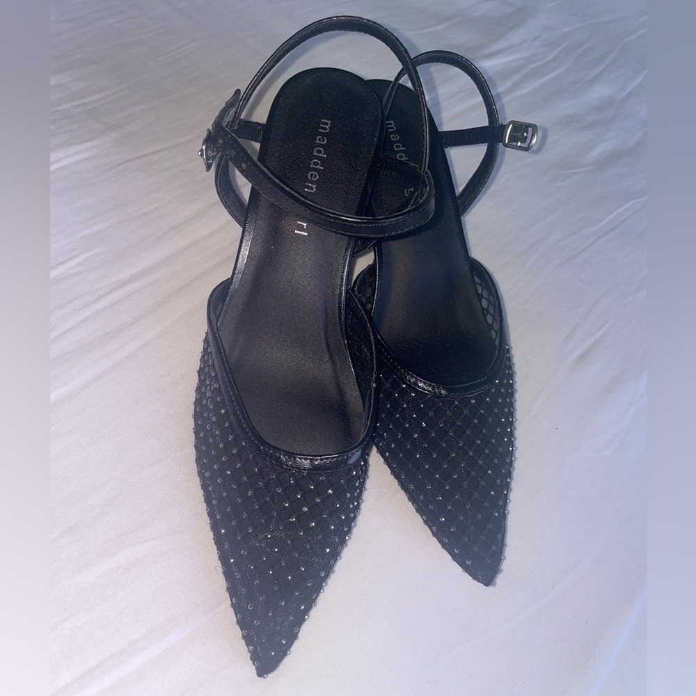 New Mesh Kitten Heels with Studs – Size 8 – Never Worn